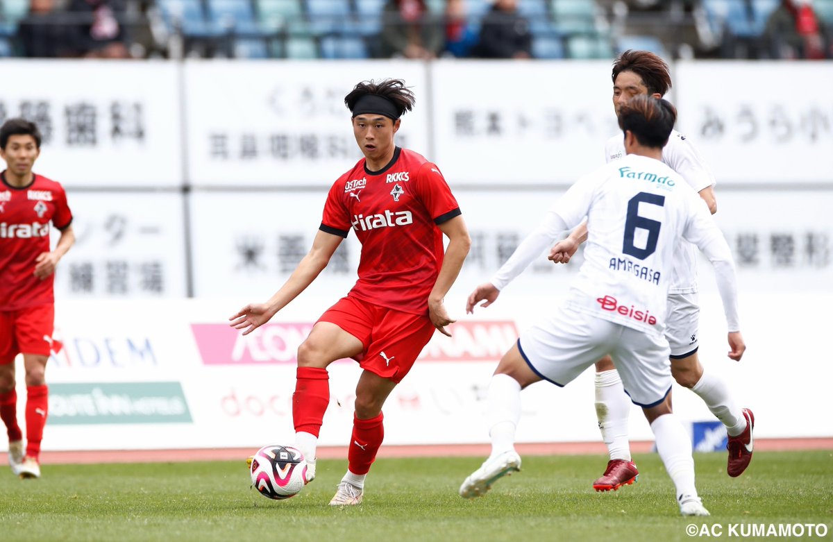 roassoofficial's tweet photo. 【トップチーム】
#ロアッソ熊本 では、#三島頌平 選手 #豊田歩 選手 #べジョンミン 選手 #藤井皓也 選手と2025シーズンの契約を更新いたしました。
https://t.co/EQnFAFdNJE https://t.co/ipQllOkEBE