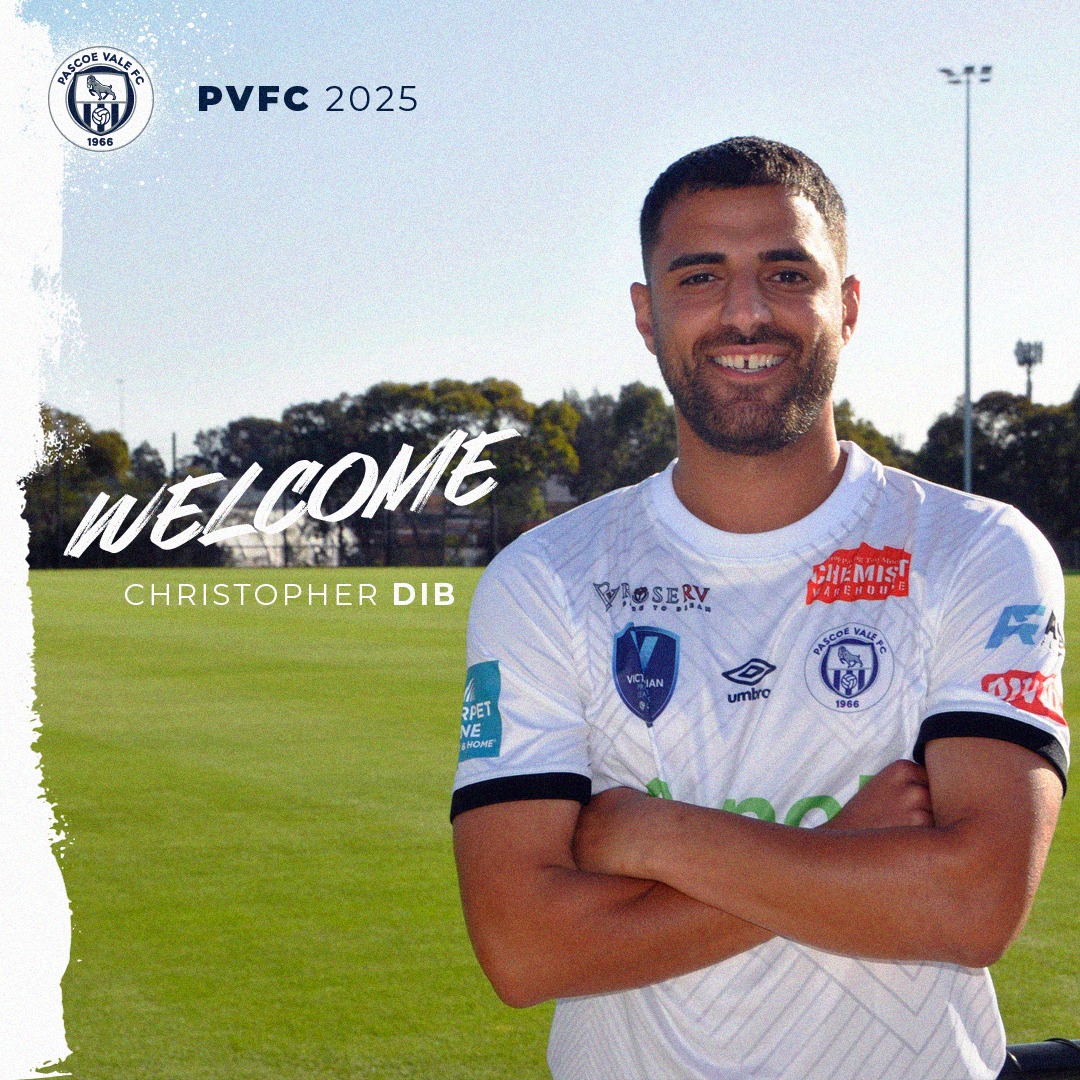 Pascoe Vale FC (@pvfc_official) on Twitter photo Welcome to Paco, Dibby! ๐
Pascoe Vale is thrilled to announce the signing of Christopher Dib for the 2025 VPL2 season! ๐ฅ
Coming over from <a href="/stalbansdinamo/">St Albans Dinamo FC</a>, where he spent the last 4 seasons, Dibby brings a wealth of experience and leadership to the Ramsโ backline.โฝ๏ธ
#football Welcome to Paco, Dibby! ๐
Pascoe Vale is thrilled to announce the signing of Christopher Dib for the 2025 VPL2 season! ๐ฅ
Coming over from <a href="/stalbansdinamo/">St Albans Dinamo FC</a>, where he spent the last 4 seasons, Dibby brings a wealth of experience and leadership to the Ramsโ backline.โฝ๏ธ
#football
