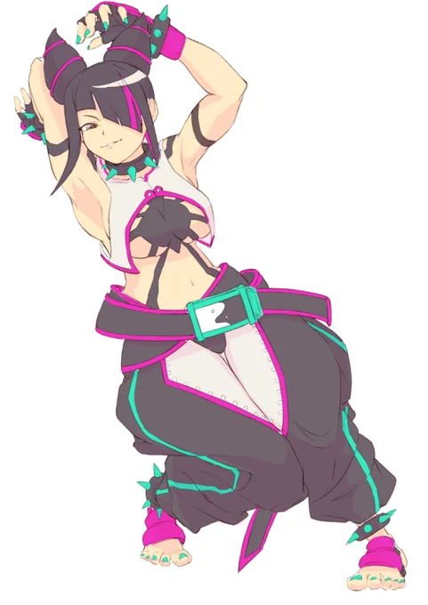#格ゲーキャラ描こうぜストリートファイター ジュリ 