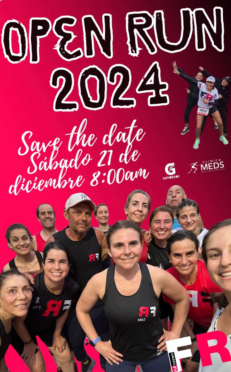 FullRunners's tweet image. Nos vemos este sábado 27
@gatoradechile @clinicaMEDS 
Desde las 8am 😊😊