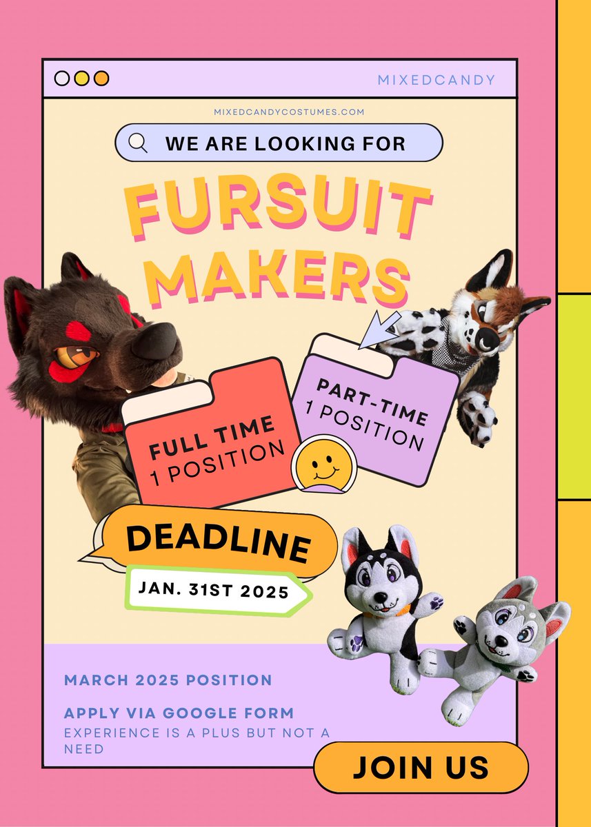 Latinvixen's tweet image. 🗣️Huge changes are coming starting next year. We have decided we need to start looking for new employees here at Mixedcandy. If you are interested be sure to apply ➡️ docs.google.com/forms/d/e/1FAI…