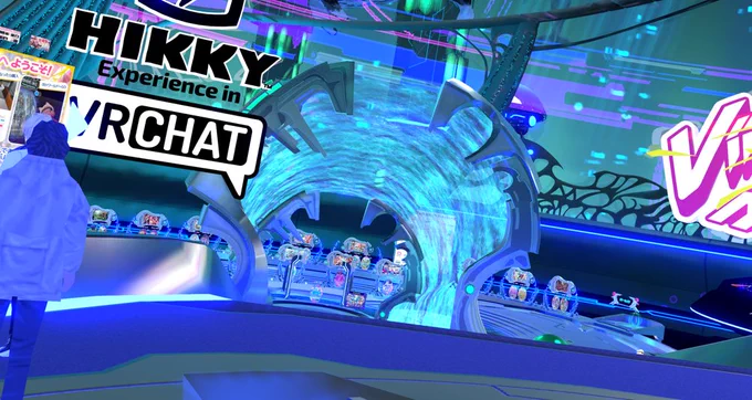 [裏話] このデザイン実はVketのエントランスに遊びに行ってるVRCATとVketちゃんたちの自撮りなんやで 
