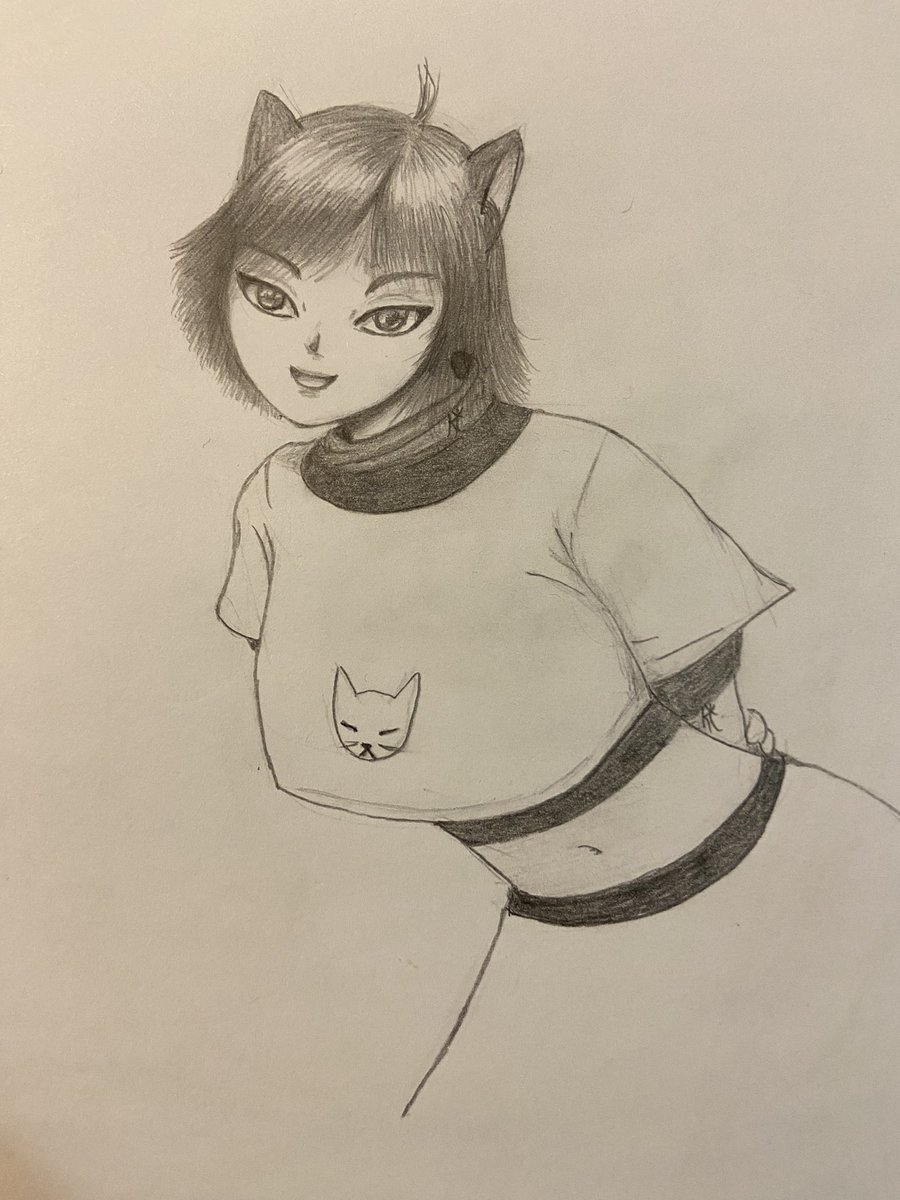 KuronekoStudio_'s tweet photo. Un personaje de @KeezaPepper, dibujado con su autorización, her character 
#draw #drawing #dibujo #dibujos #ilustration #orginalart #manga #mangaart #anime #animeart #sketch #sketching https://t.co/2axb0VzmKv