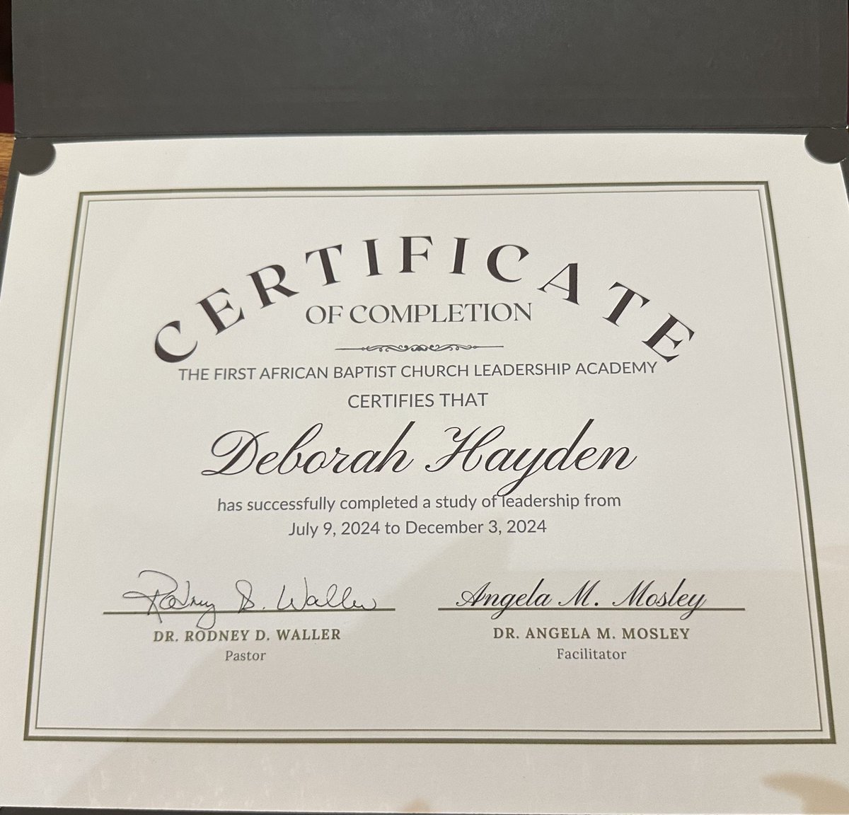 So Grateful To Have Graduated From My Leadership Academy Today and To Have one of My Infamous Mentors Dr. Omega Wilson there Made It Even Better!! 🙏🏽🙏🏽