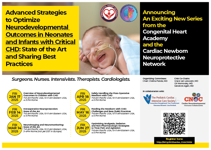 Cardiac Neurodevelopmental Outcome Collaborative (@cardiacneuro) on Twitter photo šØEXCITING Announcement!šØ
<a href="/CongenitalHear3/">Congenital Heart Academy</a> is teaming up w/<a href="/NewbornCardiac/">Cardiac Newborn Neuroprotective Network</a> & <a href="/PCICS2/">PCICS</a> for this exciting new monthly webinar series in 2025!
Advanced Strategies to Maximize Neurodevelopmental Outcomes in Neonates &Infants with Critical #CHD
This is a CANT miss - register here! šØEXCITING Announcement!šØ
<a href="/CongenitalHear3/">Congenital Heart Academy</a> is teaming up w/<a href="/NewbornCardiac/">Cardiac Newborn Neuroprotective Network</a> & <a href="/PCICS2/">PCICS</a> for this exciting new monthly webinar series in 2025!
Advanced Strategies to Maximize Neurodevelopmental Outcomes in Neonates &Infants with Critical #CHD
This is a CANT miss - register here!