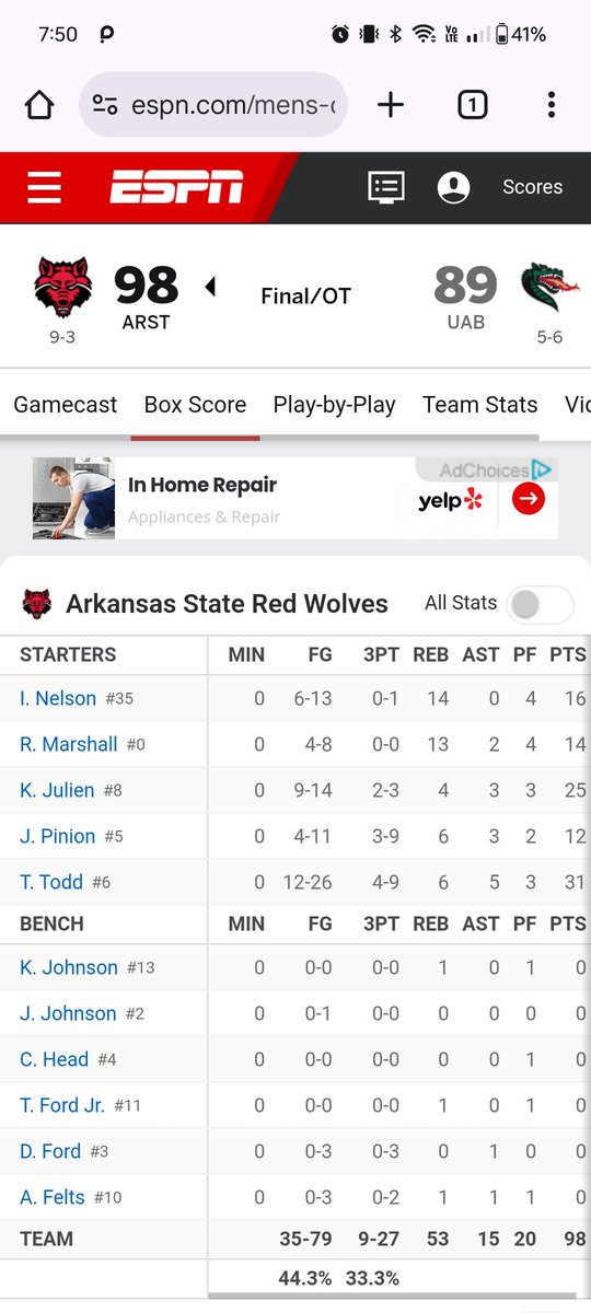 InJuco's tweet photo. They wanted to be Here at UL But!!!!!!! 3 Core guys from the NCAA Tournament Team 
Kobe Julien 25pts
Joe Charles 19pts
Themus Fulks 23pts. All 3 of these guys were here last season contributing at their new home while UL is 2-9🤦🏾‍♂️🤦🏾‍♂️🤦🏾‍♂️ https://t.co/cVQ0i4Roig