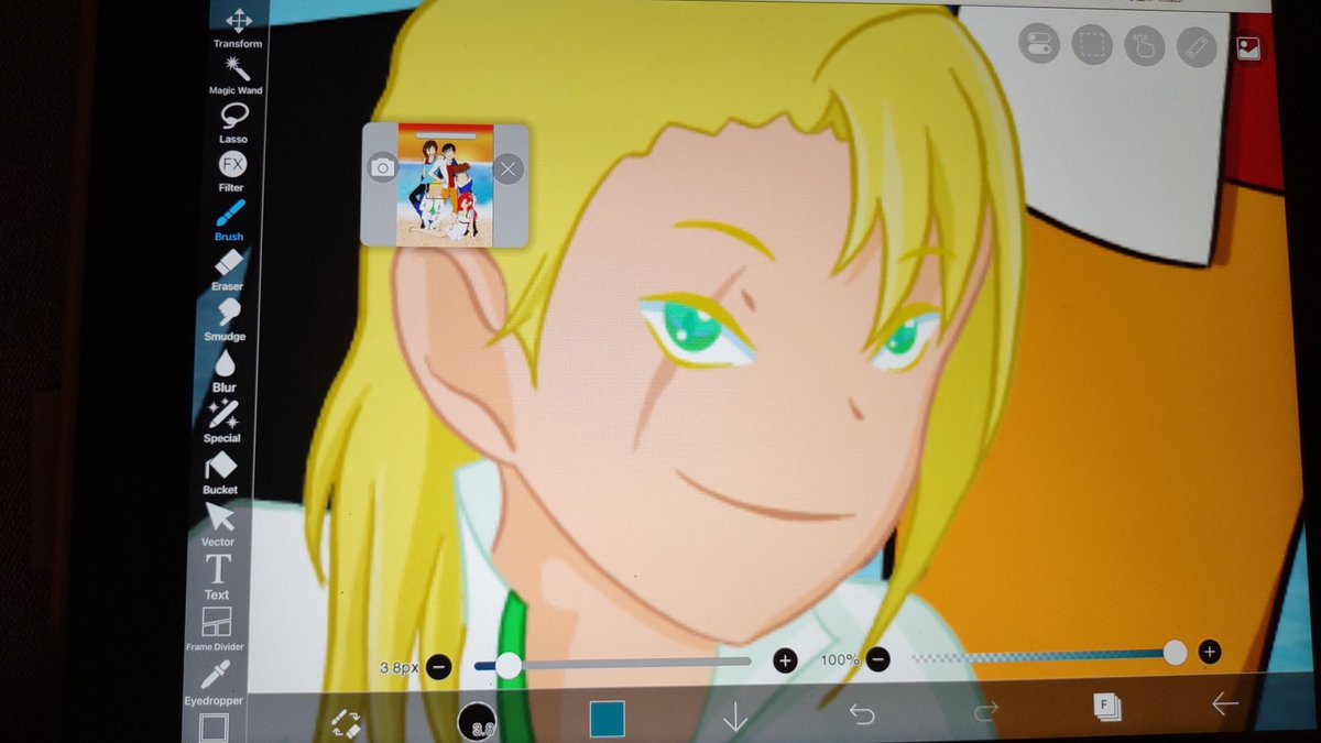 TimeTaker432's tweet image. #WIP almost done. Just have some final details, but my iPads dying. If I don&apos;t finish today, then I&apos;ll update tomorrow.
#wipart #digitalart #opencommissions