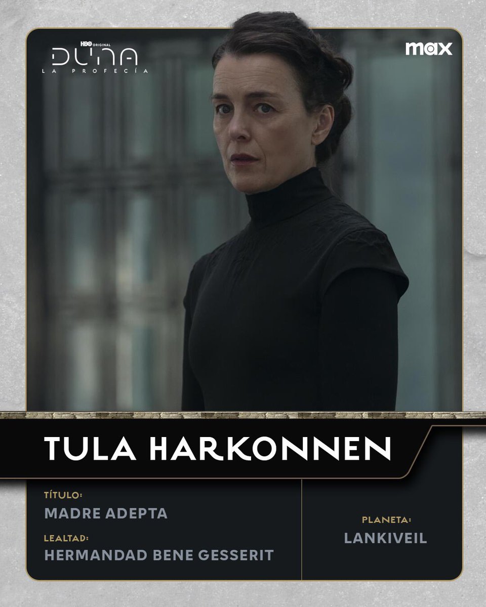 DunaProfecia's tweet photo. En
#DunaLaProfecia, cada personaje es una pieza clave en un juego de intriga, lealtad y ambición.
Mira ahora el nuevo episodio en Max y descubre en quién puedes realmente confiar. https://t.co/VS5HCHCnWJ