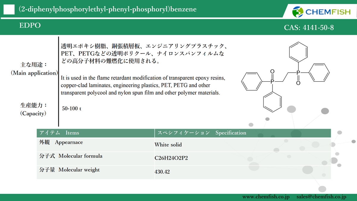LeonLi4649's tweet photo. CHEMFISH's new product https://t.co/BYqvY0qtjk