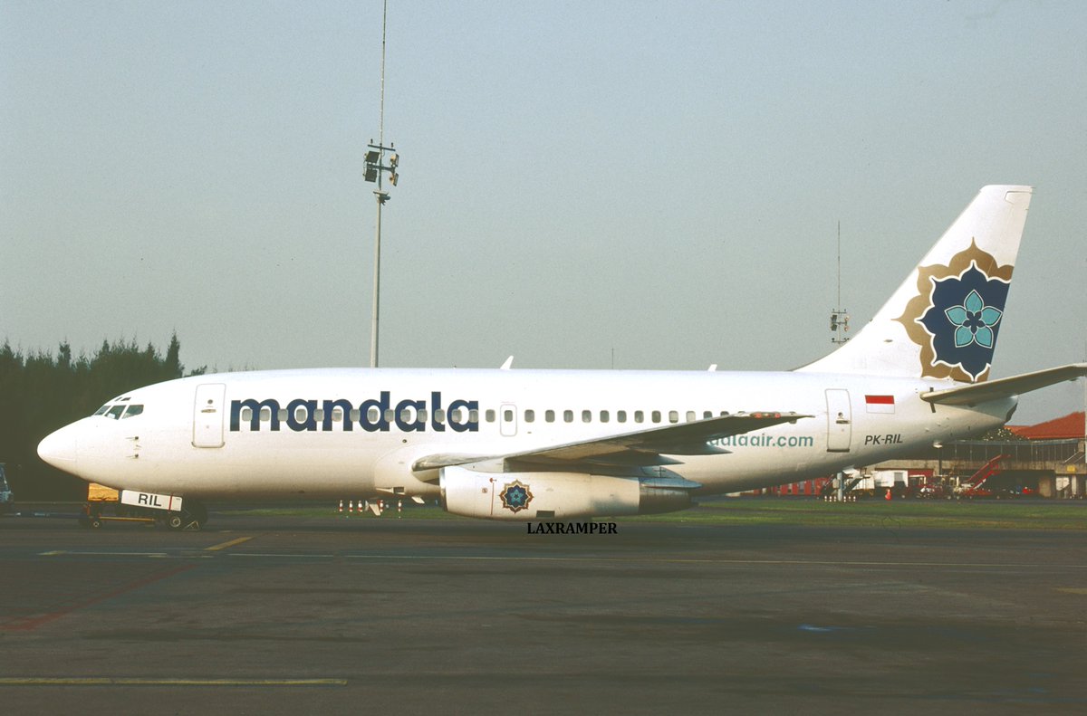 laxramper's tweet photo. W O November 1 , 2007 PK-RIL Mandala Airlines Boeing B-737-230 Adv CN 22137 LN 788 . Taken in August 2007 .The Boeing 737-200 aircraft, registered PK-RIL, operated by Mandala Airlines as flight 260 on a scheduled passenger flight from Jakarta Soekarno-Hatta International Airport, was substantially damaged as a result of a severe hard landing sequence on runway 35 at Malang-Abdurrachman Saleh Airport, East Java.The investigation determined that the crew did not refer to the aircraft rate of descent when it exceeded 1,000 feet minute during the landing approach, and was therefore an unstabilized approach condition.
#aircraft #airliner #airplane #plane  #aviation
#vintageairliner #planespoting #aviationdaily #aviationlovers #plane #planespotting #planelovers #planespotters #planepics #planegeek #planephotography #planes #planespotter #instaplane #plane_photos #spotting #airplanespotting #aircraft #aviation #aviationlovers #aviationphotography #aviationgeek #aviationgeek #aviationphoto #aviationworld #aviation_lovers #aviationpics #aviatiophotos #aviation4you #aviationlife #Boeing #boeing737
