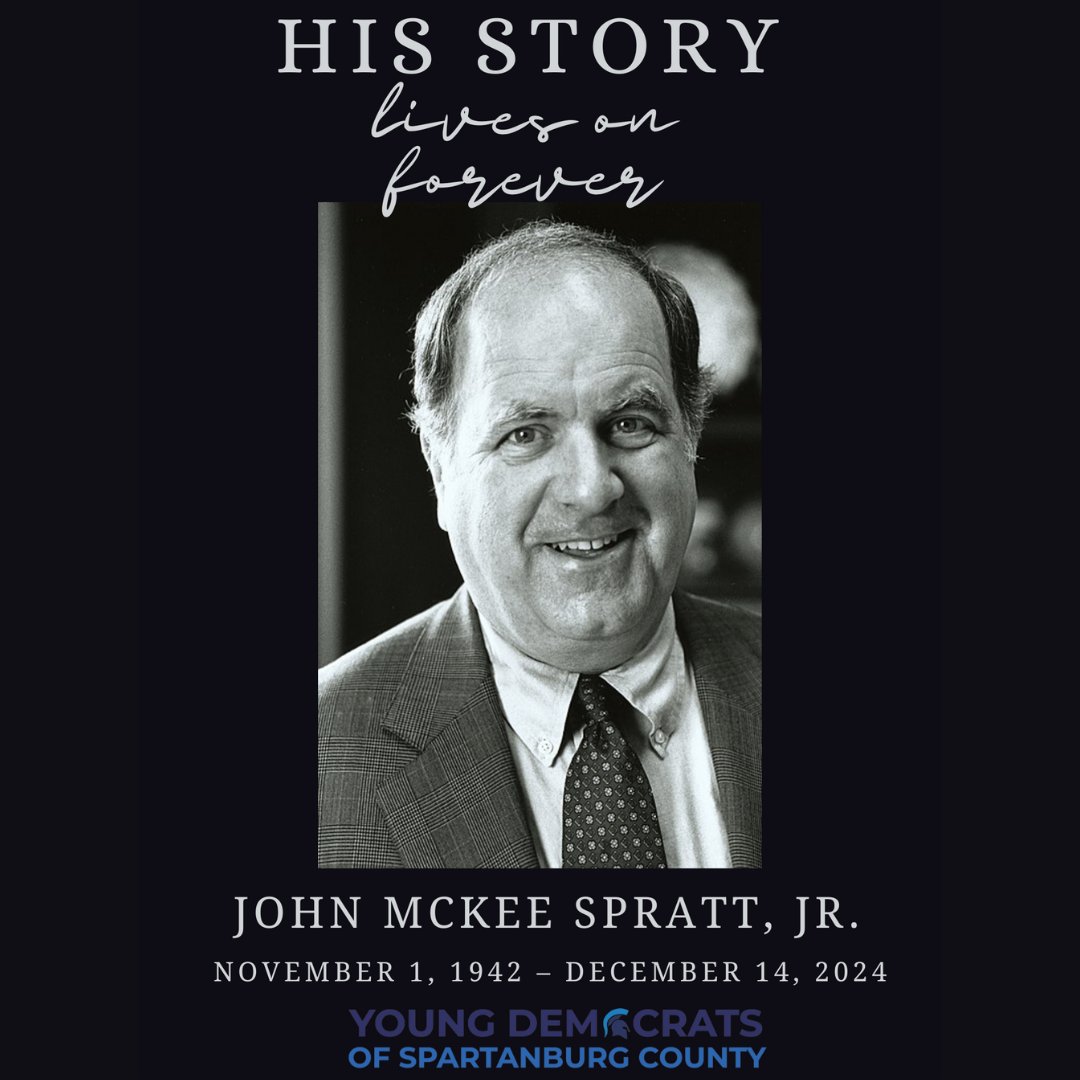 YDSPC864's tweet photo. #JohnSpratt's legacy of service and dedication to constituents especially here within #SpartanburgCounty where its northern portion falls within South Carolina's Fifth Congressional District will not be forgotten. Spratt was deeply committed to ensuring progress was made. #SCpol https://t.co/6vzTLtrAtK