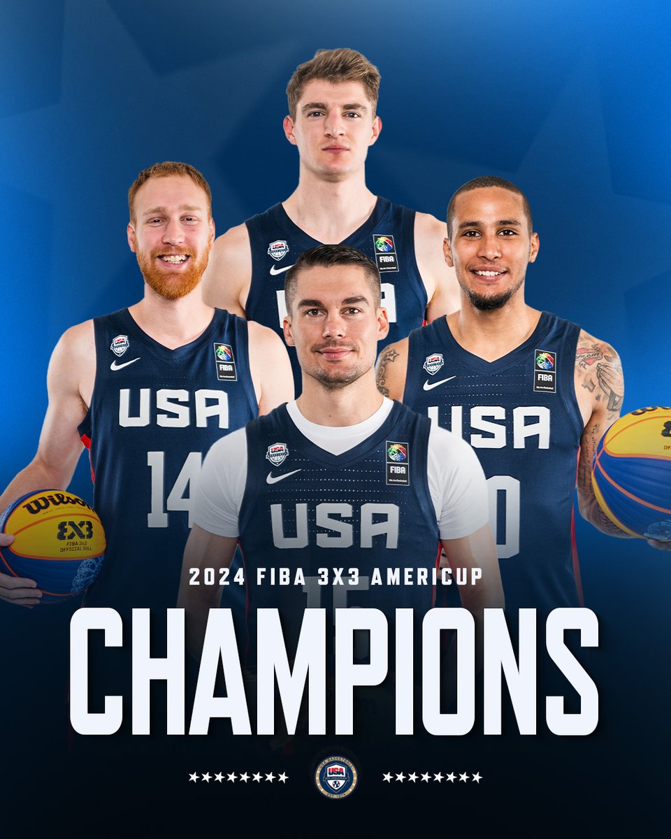 Taking back our title 👑

Your 2024 #3x3AmeriCup champions 🥇🏆

🇺🇸 #3x3MNT