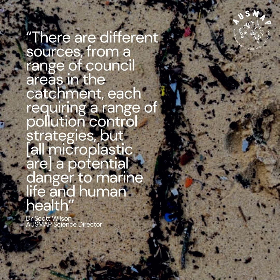 AUSMAP : microplastic tweet media