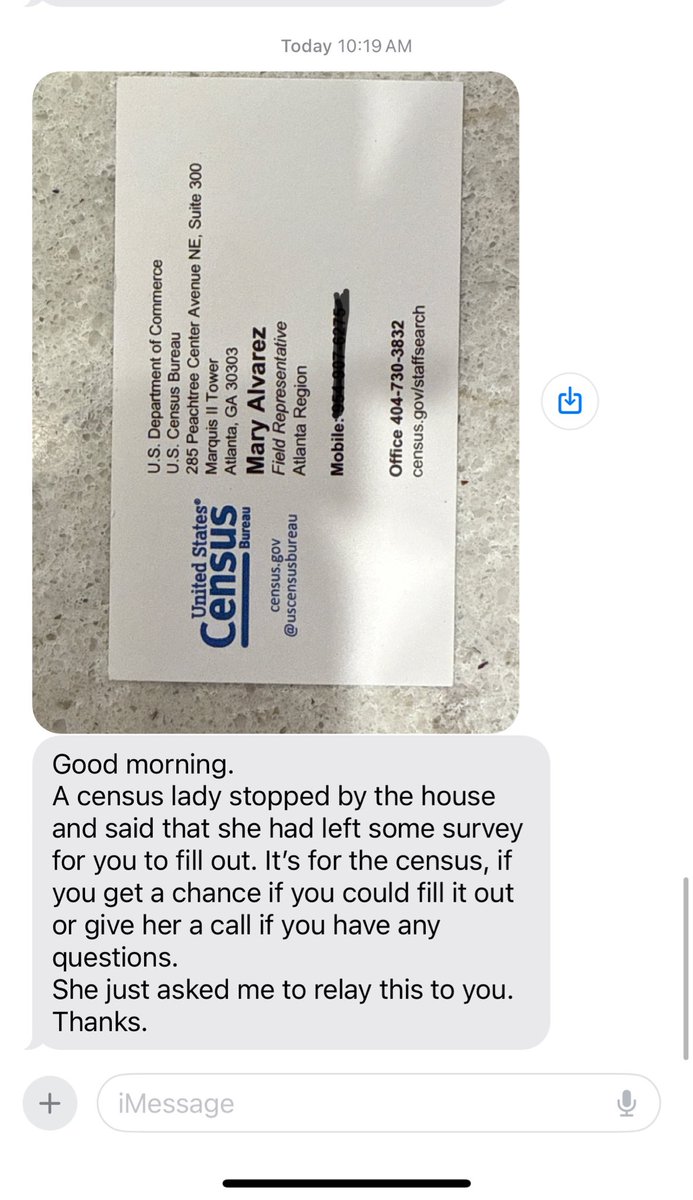 jtardo2's tweet photo. &amp; then the us census has been tracking me down for their fucking survey &amp;  literally went to my landlords house today!! like chill Mary I did the damn survey https://t.co/plXZwXRy52