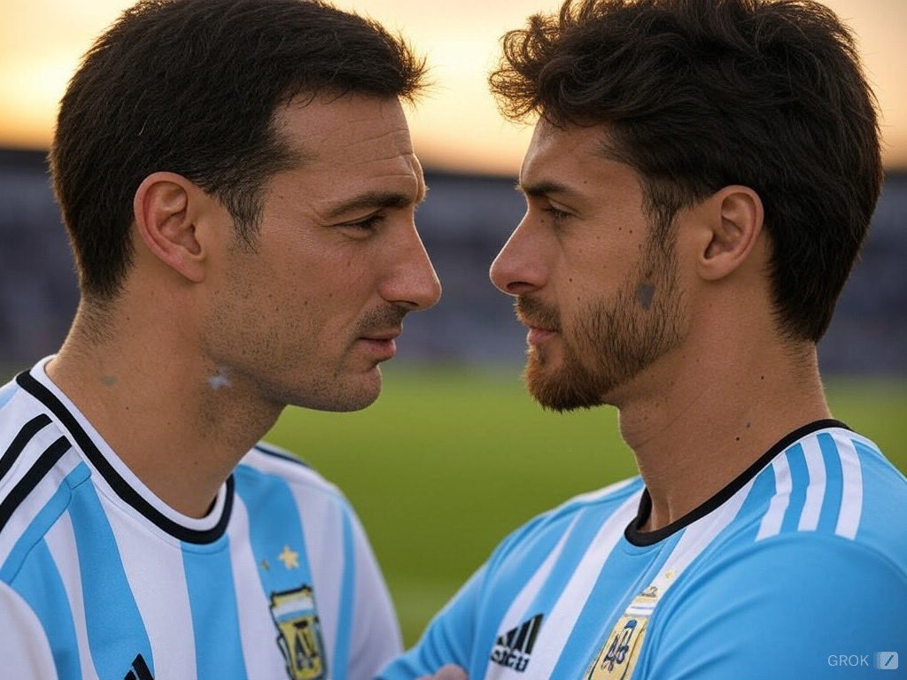 sca1mar's tweet photo. Por fin se animaron estos dos #scaimar #scaloni #aimar https://t.co/7Wxiwx3rL4