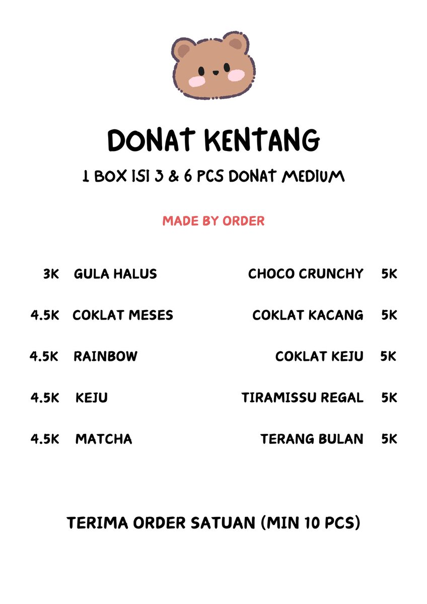 New Pricelist—

Order melalui Whatsapp;
wa.me/message/U3WKMM…