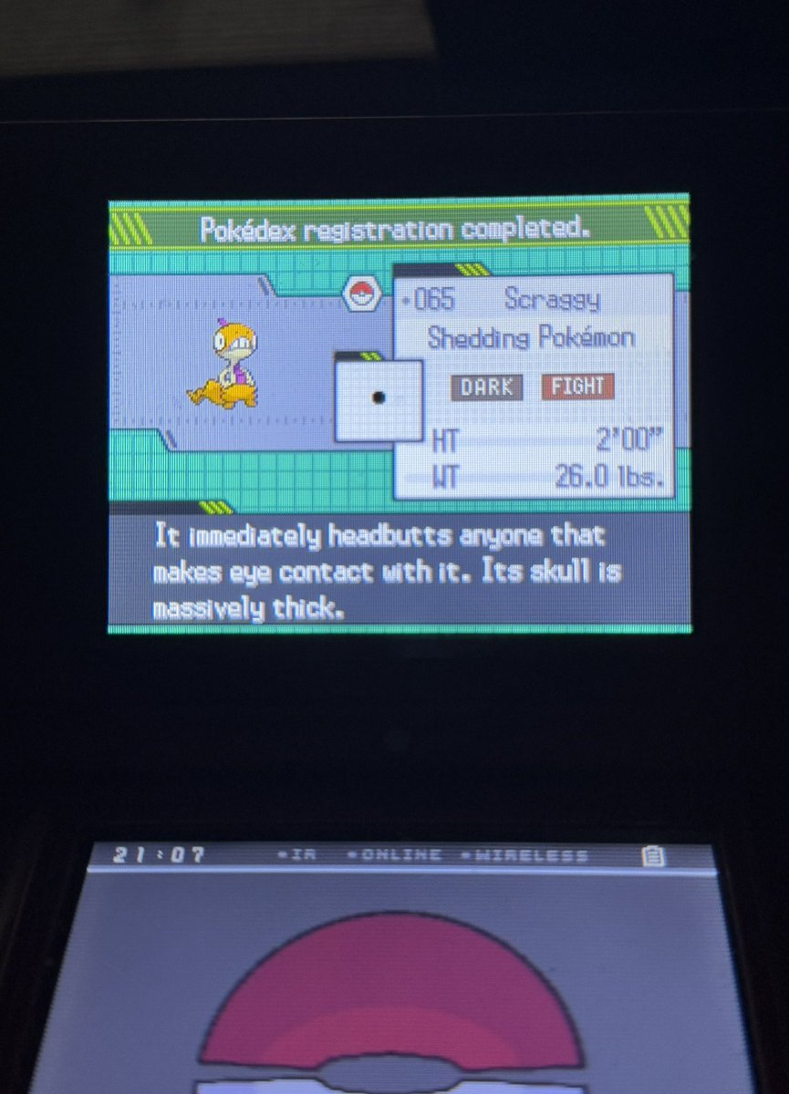 gregster022's tweet photo. Shiny Scraggy found after 15,694 encounters, phase 1 for Darumaka https://t.co/GhJLx4wTSC