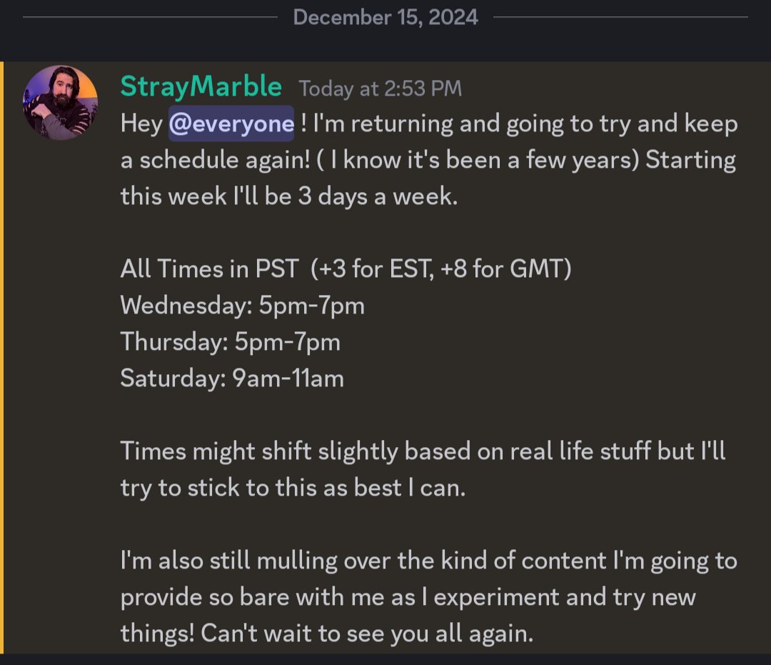 I'm returning to Twitch! See you  around!