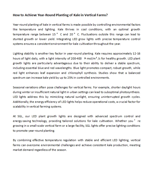 LunaChen2409's tweet image. How to Achieve Year-Round Planting of Kale in Vertical Farms?

Click here for more information:sungrowled.com/Product/1397.h…
#kaleplanting #verticalfarm #LEDplantlight #LEDgrowlight #verticalfarmplanting #greenhouseplanting #fruitandvegetableplanting #flowersandplants #agriculturaltech