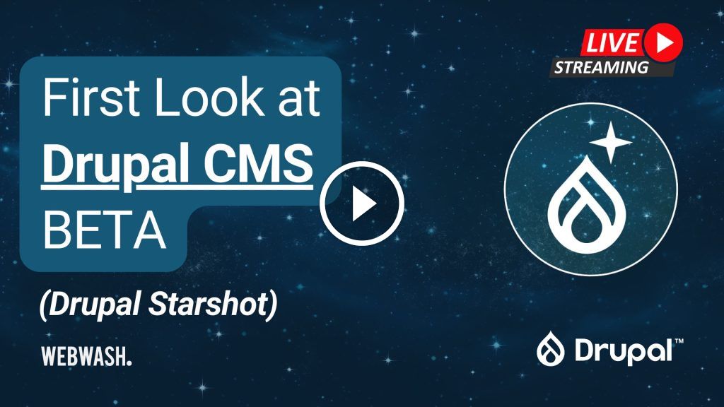 reisquarteu's tweet image. First Look at #DrupalCMS (#DrupalStarshot): webwash.net/first-look-at-… #Drupal #CMS #video
