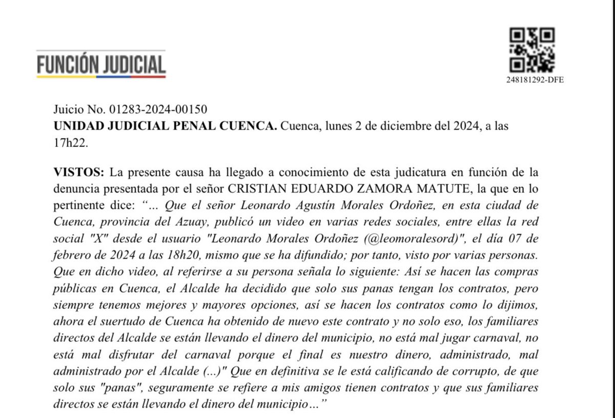 czamoramatute's tweet image. #RuedaDePrensa

La justicia ha dictado prisión por injurias a quien dijo que yo como alcalde  “daba contratos a mis panas y familiares” y todas las mentiras que dice públicamente 

📍Los que hablan sin sustento, injuriando, mintiendo y afectando la honra y buen nombre deben…