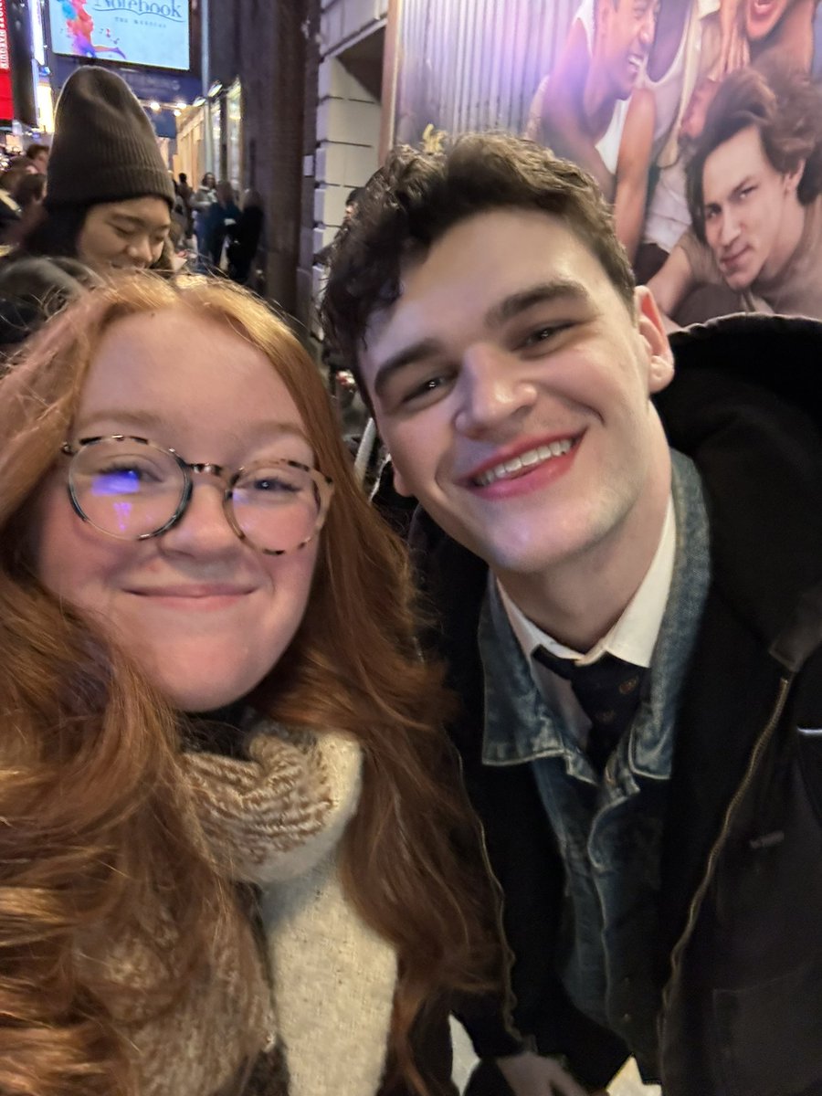 ktmjonas's tweet photo. last night i went to see my favorite show on bway one last time before leaving the city 🥹 it's really so incredible and the cast is just both insanely talented &amp; kind!! going to miss tulsa so much😭🫶🏻💛 https://t.co/mk9OmLtH7Z