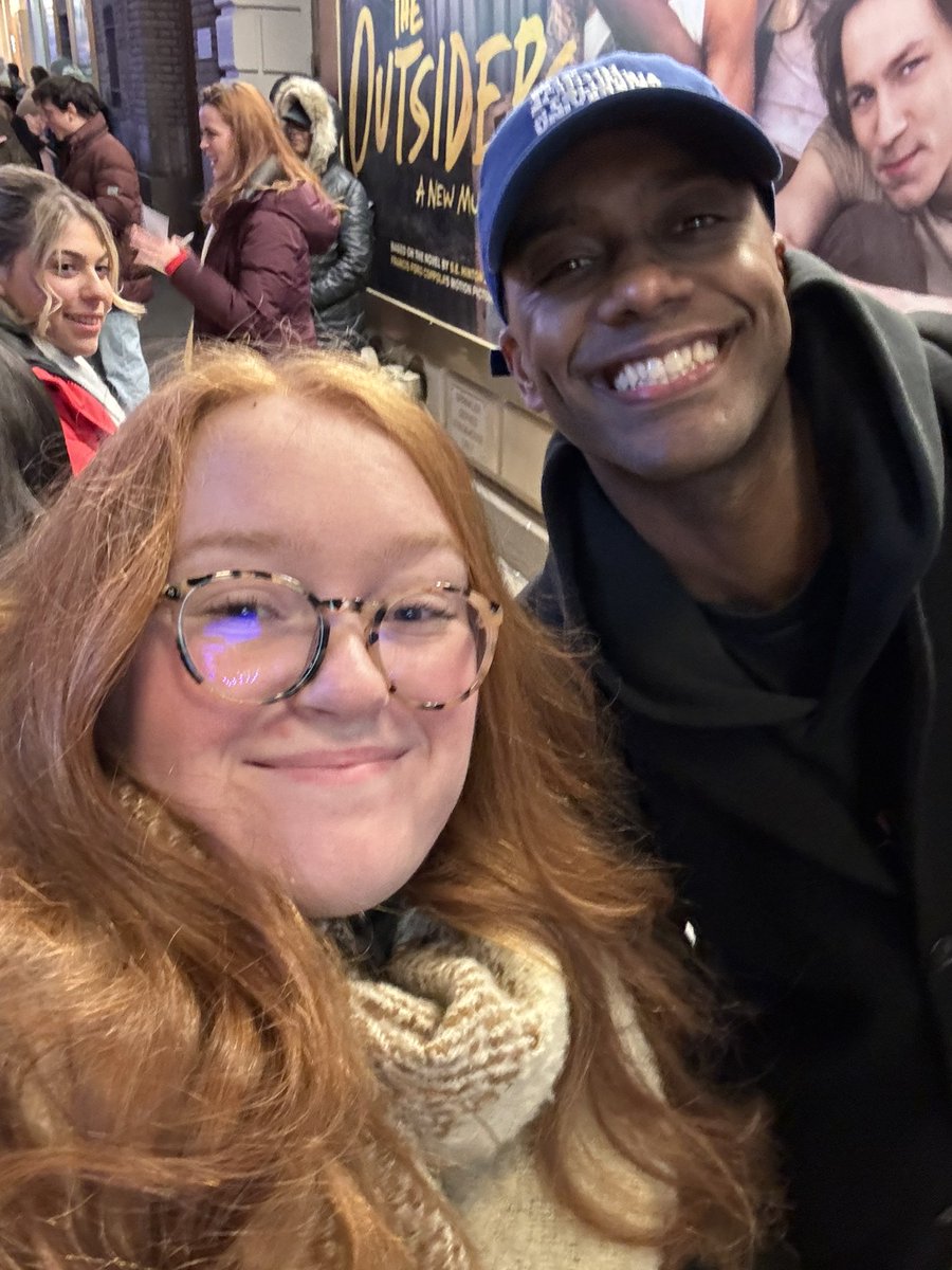 ktmjonas's tweet photo. last night i went to see my favorite show on bway one last time before leaving the city 🥹 it's really so incredible and the cast is just both insanely talented &amp; kind!! going to miss tulsa so much😭🫶🏻💛 https://t.co/mk9OmLtH7Z