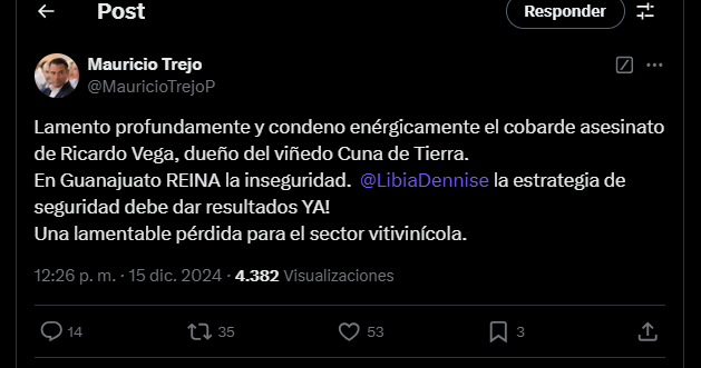 NewsSanmiguel's tweet photo. #EXIGENTE alcalde en #SanMigueDeAllende, #MauricioTrejo Pureco, exigió y culpa a la #gobernadora de #Guanajuato @LibiaDennise de la situación de #inseguridad en el estado.
Esto después de la noticia del #asesinato del empresario #RicardoVega
La #nota: https://t.co/b4RKevsetp 👈 https://t.co/xe42UB7GD8
