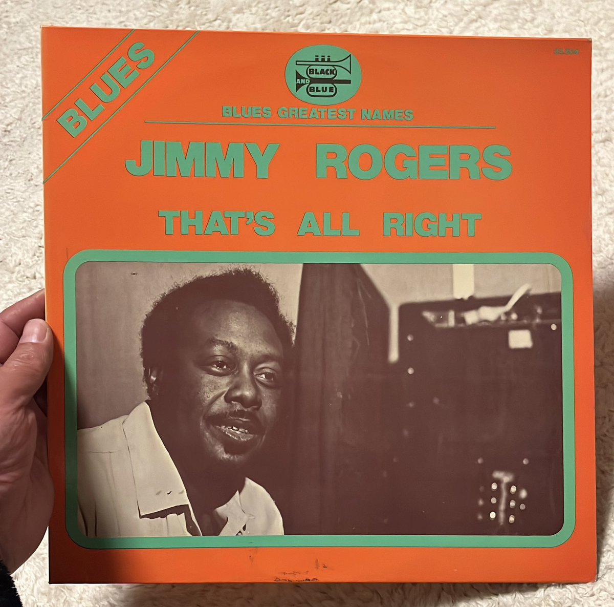 azumino_slack's tweet photo. That’s All Right / Jimmy Rogers
#LP #1973 #BlackAndBlue #JimmyRogers #ThatsAllRight #FredBelow https://t.co/TJOwLNsAbN