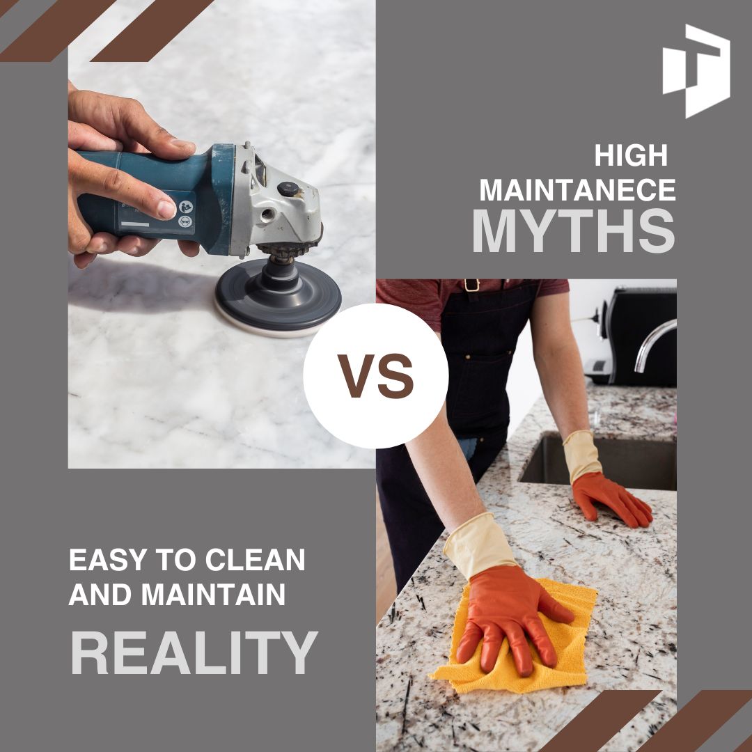 tranquilglobal's tweet image. Myth: Solid surfaces need high maintenance. Reality: They're non-porous, stain-resistant, and easy to clean. #MythvsReality #Solidsurfaces