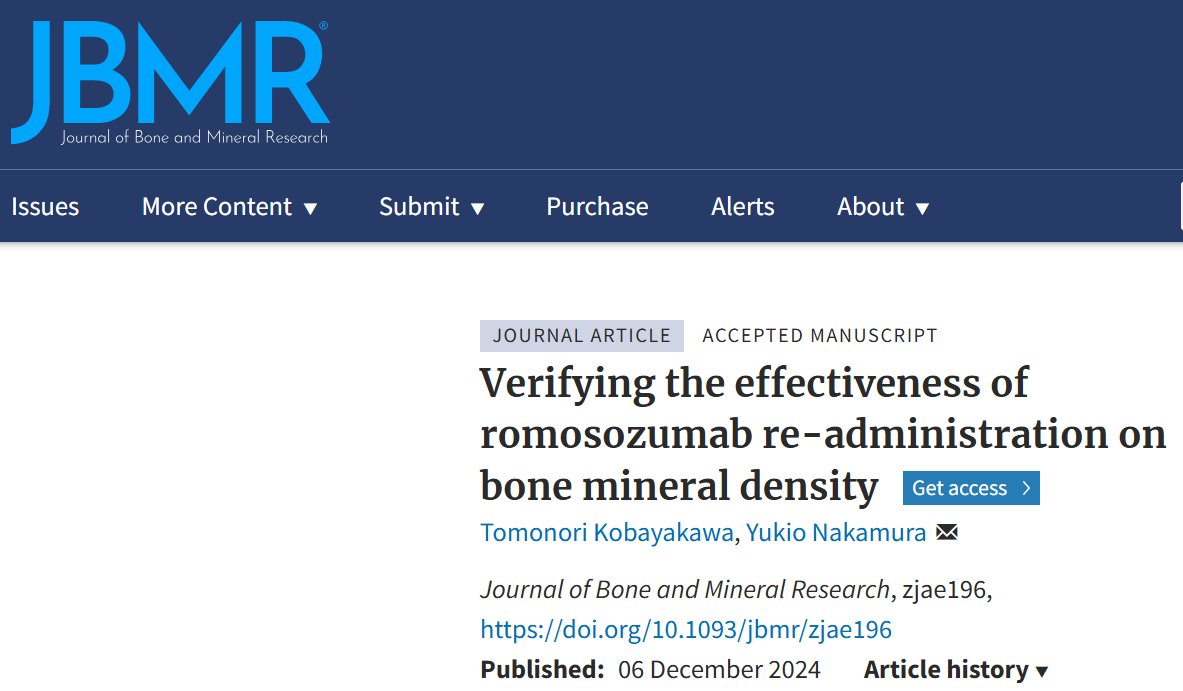 doctorneyro's tweet photo. In conclusion, #romosozumab re-administration is an #effective #treatment.
Furthermore, its #efficacy varies depending on the #sequentialtherapy used, with the highest effectiveness seen in the order of #teriparatide, #bisphosphonates, and #denosumab.
https://t.co/SKlvyGDIzO https://t.co/okPWyl9ORS