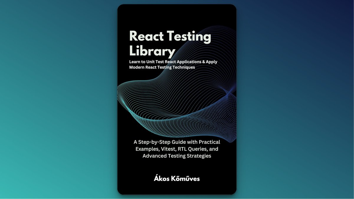 React Testing Library Crash Course is here!

Step-by-step guidance, practical examples, Vitest, RTL queries, and advanced techniques.

It took me months to write, but now it's yours for free for a limited time. 🙂

Reply below this tweet, and I'll DM you the link!