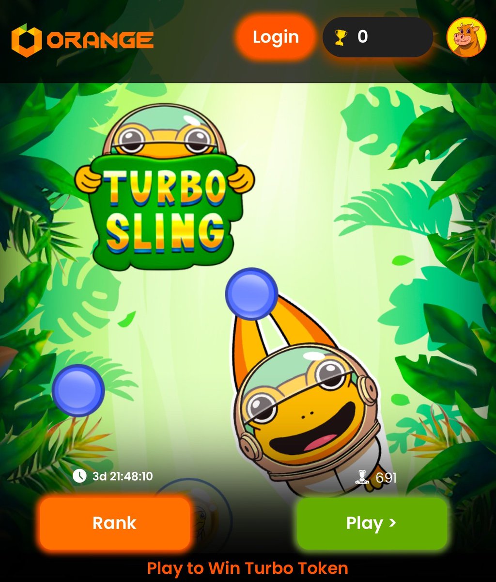 🚨 Reminder: Only 1 Day Left for $TURBO Sling Winners! 🚨

🎯 Sling those Toads on <a href="/orange_web3/">Orange Web3</a> and claim your share of $1,200+ in $TURBO! 💰

👉 Play Now: play.orangeweb3.com

#TurboToken #TurboRevolution