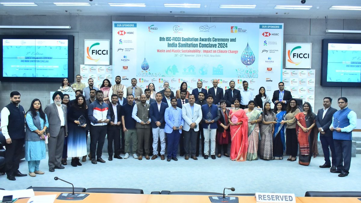 NatashaPatel59's tweet photo. Honored to celebrate leaders in WASH! Congrats to the winners of the 8th ISC-FICCI Sanitation Awards for setting benchmarks in sanitation through innovation, collaboration & inclusivity. Let's keep the momentum going π
#IndiaSanitationCoalition #ISCInActionΒ #WASHSector https://t.co/EDMnxklMqz