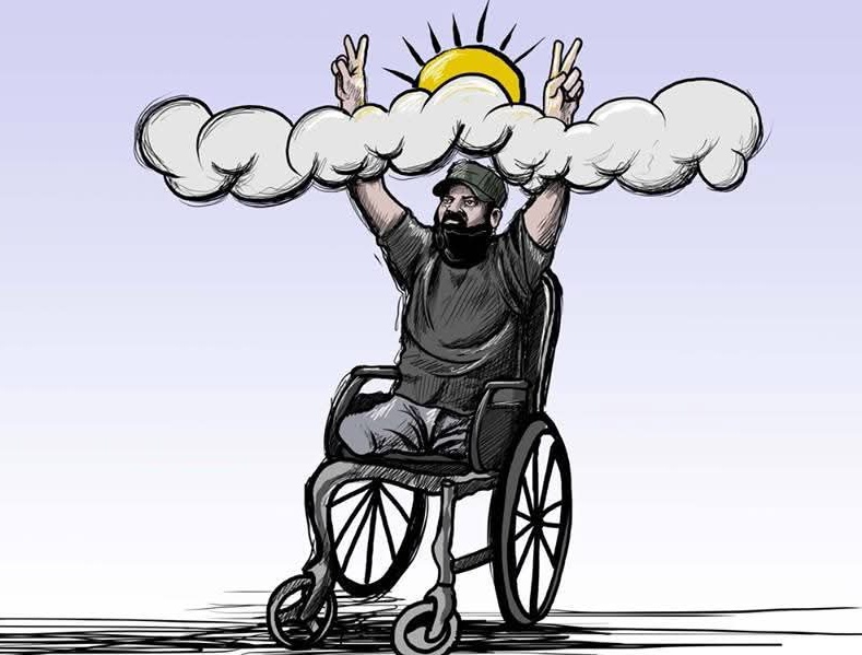 _VivaPalestina_'s tweet photo. Το 2008 ο Ibrahim Abu Thuraya,έχασε τα πόδια του στον βομβαρδισμό του σπιτιού του από το σιωνιστικό καθεστώς κατοχής

Στις 16 Δεκεμβρη 2017 δολοφονήθηκε σε διαδήλωση, κατά της απόφασης του Trump να αναγνωρίσει την Ιερουσαλήμ ως πρωτεύουσα του Ισραήλ

ΠΑΝΤΑ"ΟΡΘΙΟΣ"-ΠΑΝΤΑ ΜΑΧΗΤΉΣ
. https://t.co/v7EgoVOHv7