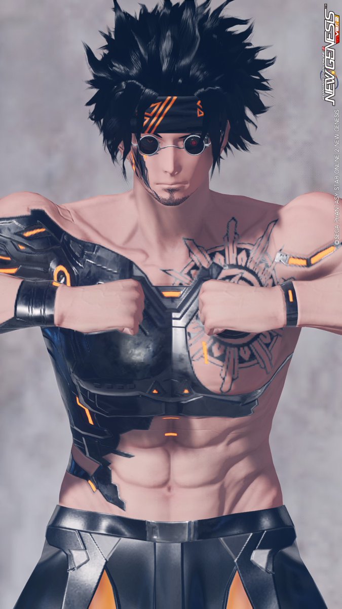 「片方の腕だけ義手なジャッジメントコートみたいな服出てくれぃ#PSO2NGS 」|武良左☃︎のイラスト