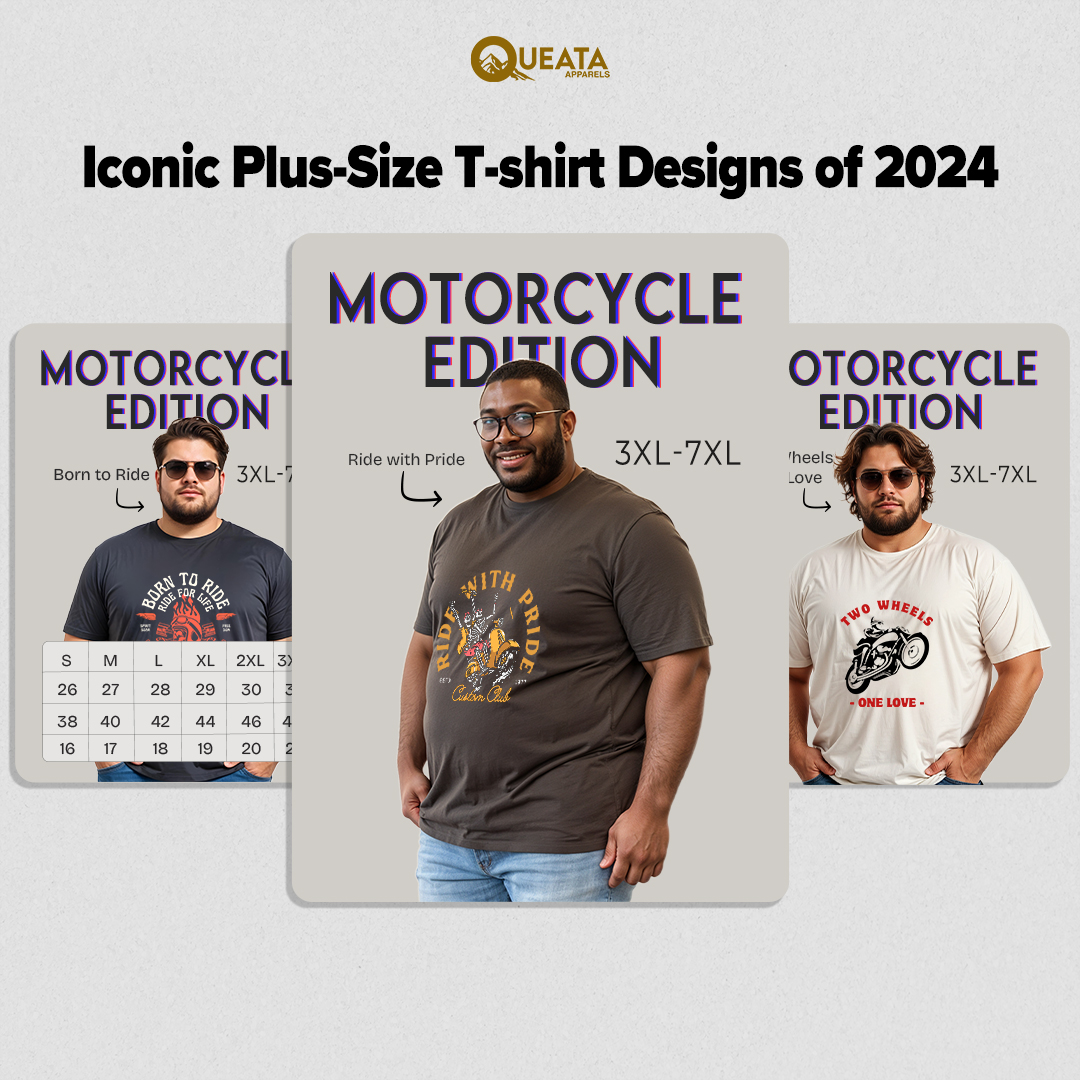 queataapparels's tweet photo. Unveiling the Iconic Plus-Size T-shirt Designs of 2024! Check out our exclusive motorcycle edition offers! Don’t miss out—shop today!

Shop Now - https://t.co/o9MPjW71b8

#QueataApparels #PlusSizeFashion #MotorcycleEdition #ShopToday #SpecialTimeOffer #MensFashion #PlusSizeTshirt https://t.co/LLMEHerW5Y