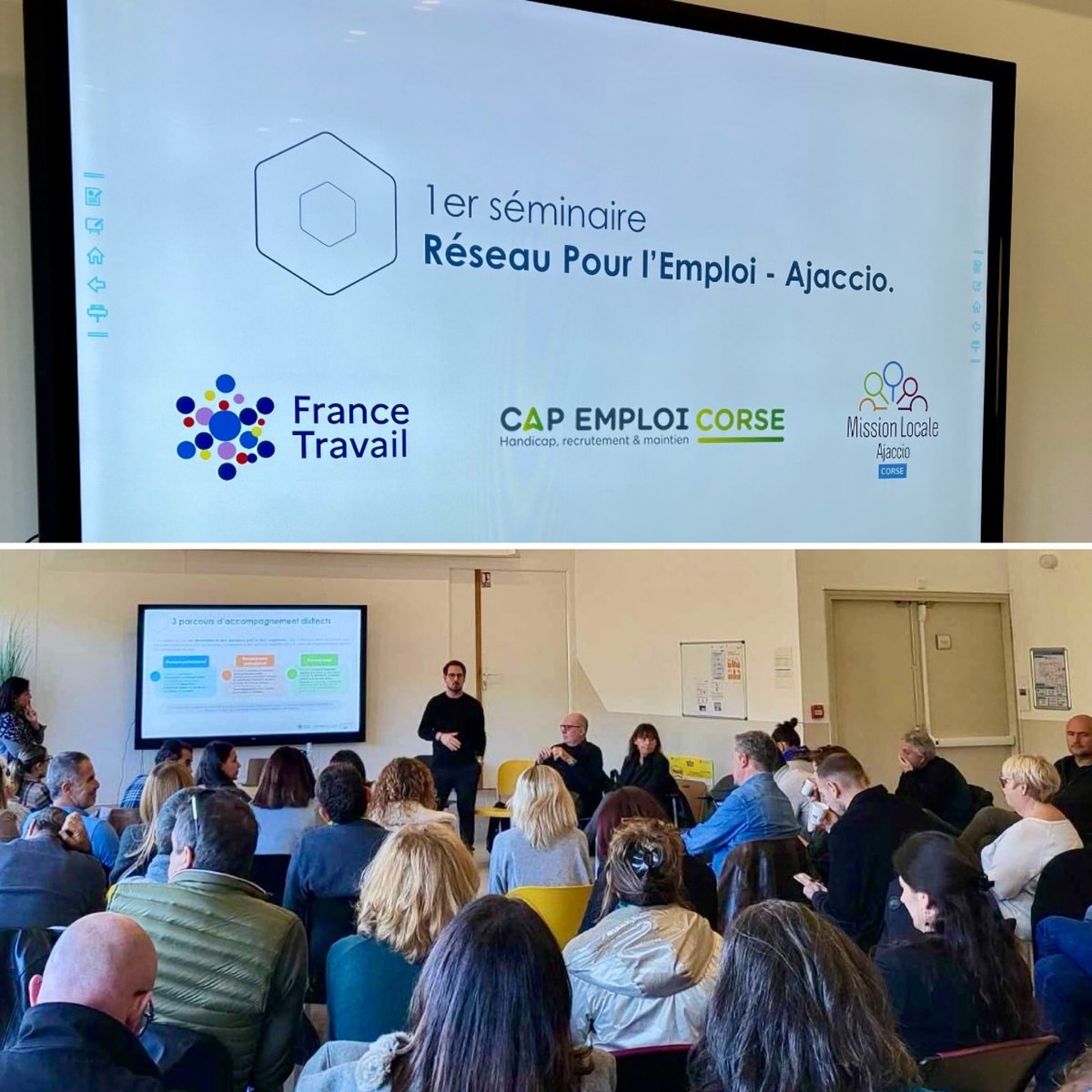 Un séminaire inspirant et dynamique avec les équipes ajacciennes de
<a href="/Capemploi_Corse/">Cap Emploi Corse</a> <a href="/MLCorse/">Missions Locales de Corse</a>
<a href="/FTravail_Corse/">France Travail Corse</a>

Ensemble, on se prépare pour une rentrée 2025 pleine de projets et de défis à relever avec énergie et solidarité.

Grand merci, pour votre engagement 
#RéseauPourEmploi