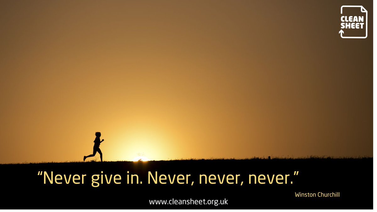 CleanSheet_UK's tweet photo. It is so hard to keep going after repeated knock backs, but this is the advice we give to our Members (people with a conviction) as they search for sustainable employment.
#resilience #ittakescourage #bringinghope #cleansheet https://t.co/iEl6sywUX2