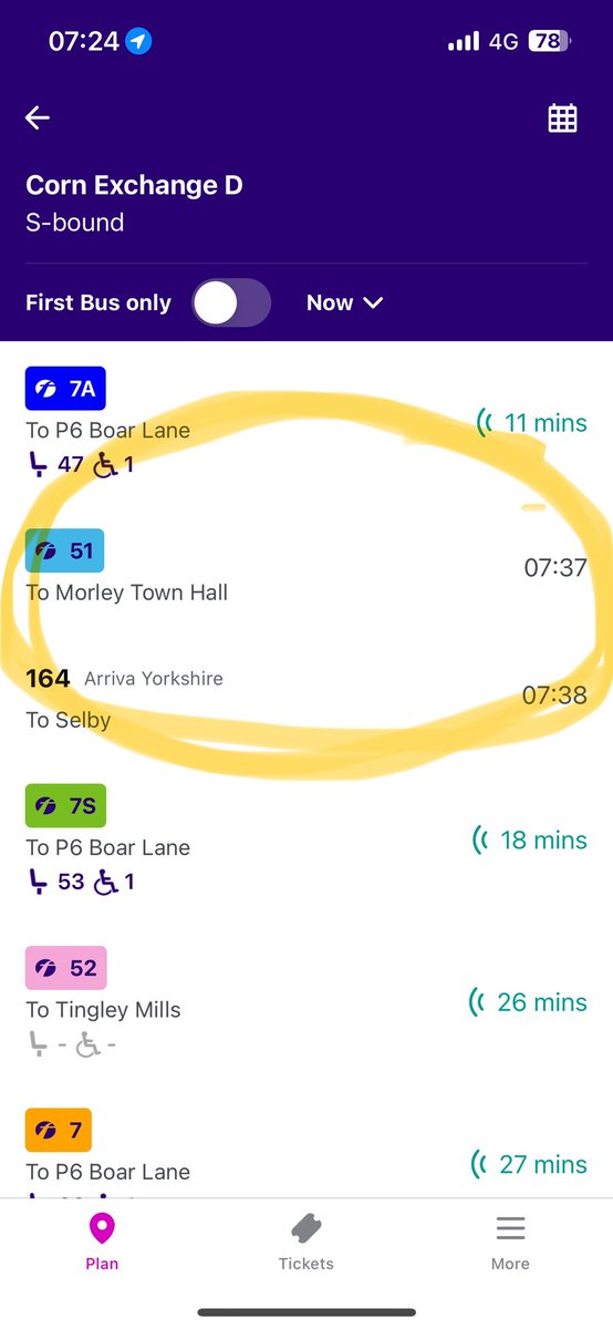 W81Angie's tweet photo. @FirstWestYorks But doesn’t turn up!! I always know as it shows on the app but never tracks. You are constant making me late for work and it’s unacceptable! https://t.co/zK6EOxeon1