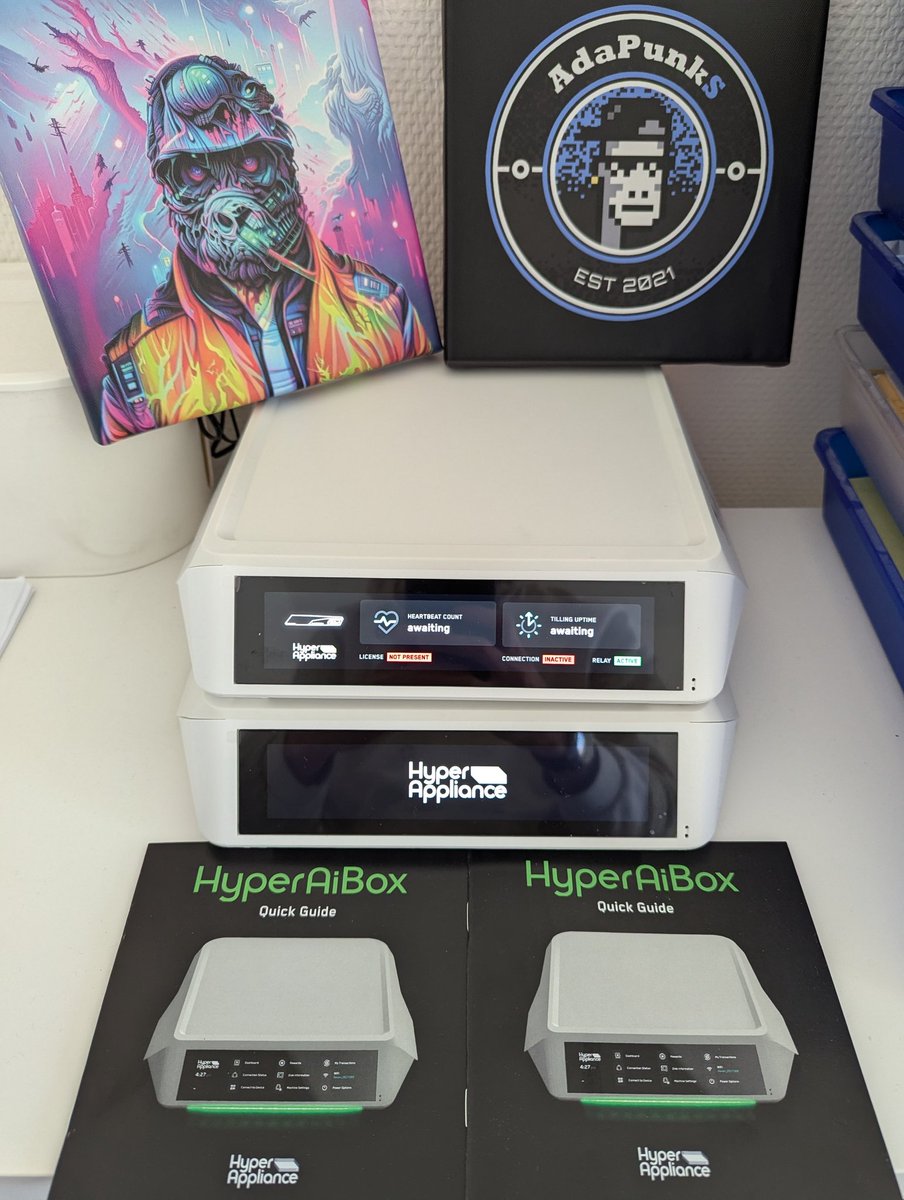 AdaPunks (@punksada) on Twitter photo One of the top upcoming DePIN plays? <a href="/Hypercycle_AI/">Hypercycle</a> according to <a href="/TechTimes_News/">Tech Times</a>
Thanks to <a href="/HPEC_DAO/">HPEC DAO๐</a> to bring this solution to many ๐ค
We got our <a href="/hyperaibox/">hyperaibox</a>
Shared with <a href="/safarisquadnft/">Safari Squad</a>
Ready and tiling ๐ค
Check out the article ๐ One of the top upcoming DePIN plays? <a href="/Hypercycle_AI/">Hypercycle</a> according to <a href="/TechTimes_News/">Tech Times</a>
Thanks to <a href="/HPEC_DAO/">HPEC DAO๐</a> to bring this solution to many ๐ค
We got our <a href="/hyperaibox/">hyperaibox</a>
Shared with <a href="/safarisquadnft/">Safari Squad</a>
Ready and tiling ๐ค
Check out the article ๐