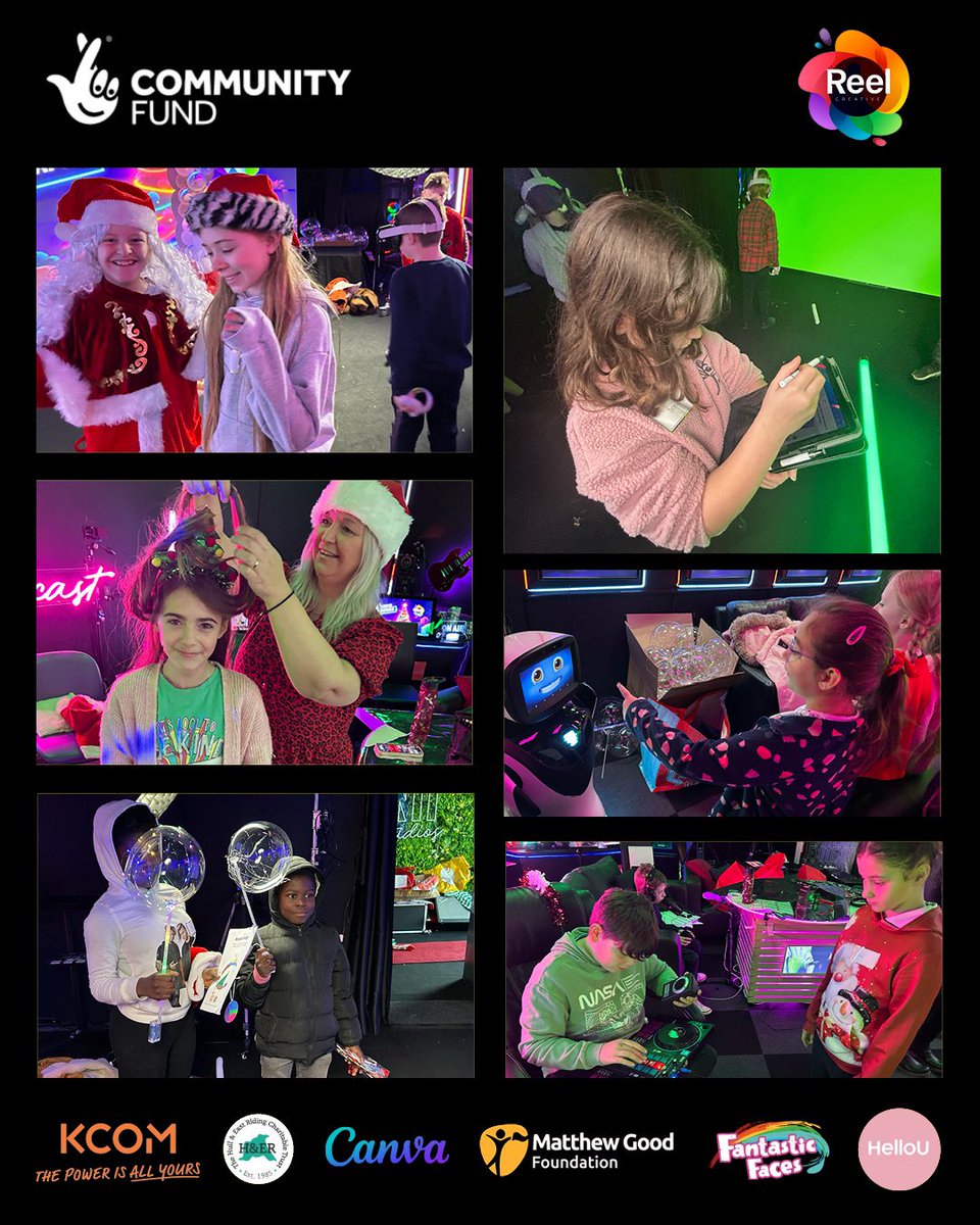initcreative1's tweet photo. 🎄✨ The Reel Creative Christmas Tech School was an absolute smash! Inspiring young minds and spreading festive cheer. 🎥💻

Huge thanks to @LottoGoodCauses for supporting us. Also @KCOMhome @canva @MatthewGoodFoun 

#Techschool #DigitalFuture #VR #AI #ReelCreative @TNLComFund https://t.co/kgkxdfrVE4
