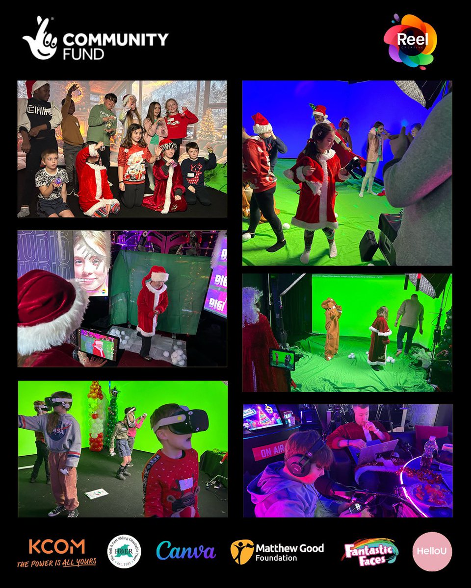 initcreative1's tweet photo. 🎄✨ The Reel Creative Christmas Tech School was an absolute smash! Inspiring young minds and spreading festive cheer. 🎥💻

Huge thanks to @LottoGoodCauses for supporting us. Also @KCOMhome @canva @MatthewGoodFoun 

#Techschool #DigitalFuture #VR #AI #ReelCreative @TNLComFund https://t.co/kgkxdfrVE4