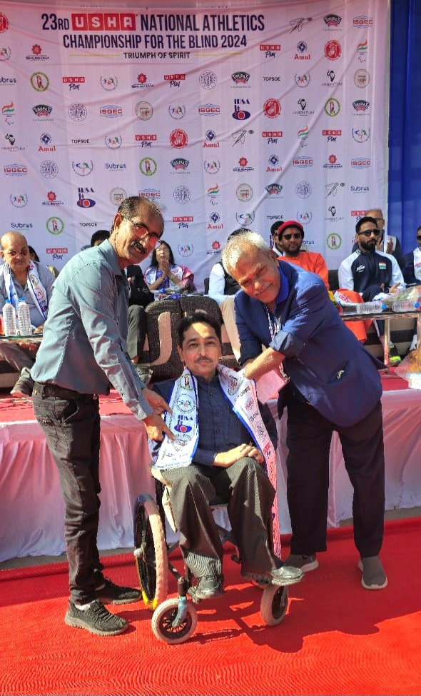 samirkakkad's tweet photo. Honored to be invited to the 23rd Usha National Athletics Championship for the Blind, organized by the Indian Blind Sports Association and Para Sports Association of Gujarat.  #Inspiration #ParaAthletes #UshaNationalChampionshi #InclusiveSports #StrengthInAdversity"
#IBSA https://t.co/LrfkVAVRdt