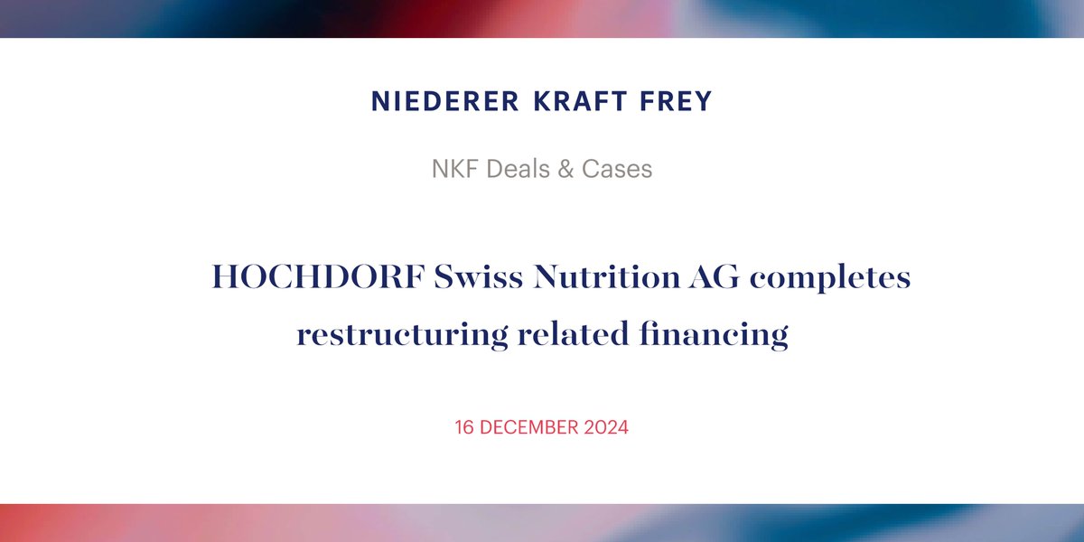 Niederer Kraft Frey tweet media