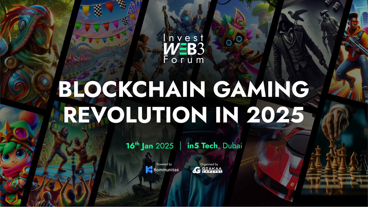 investweb3forum's tweet photo. Blockchain Gaming Revolution 2025 🔥

Calling all startups! Showcase your Web3 gaming innovations at the @investweb3forum 2025. Connect with investors, industry leaders, and gaming pioneers shaping the future of NFTs.

📅 Jan 16, 2025 
📍 In5 Tech, Dubai
🎟️ https://t.co/9O36eMFfRp

Be part of the revolution! 

#IWF2025 #Giakaacapital #Blockchain #NFTs #Web3Gaming  #GameFi  #BlockchainStartups #GamingInnovation #Web3Investments #DAO #Metaverse #DeFi