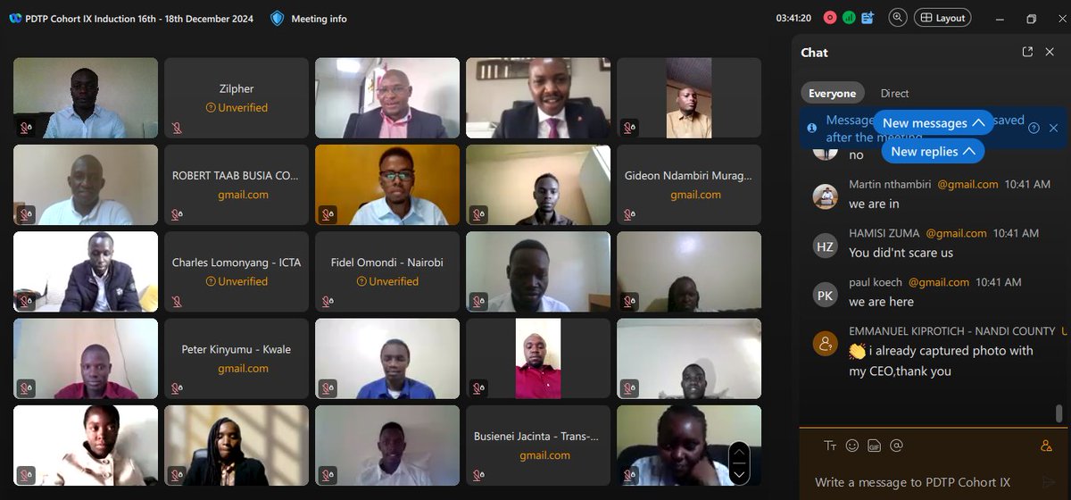 CalebXCode's tweet image. Currently attending the virtual Induction for Presidential Digitalent Program @DigiTalentKe by the @ICTAuthorityKE 

Big thanks for the authority for the internship opportunity.

#PDTPCohortIX