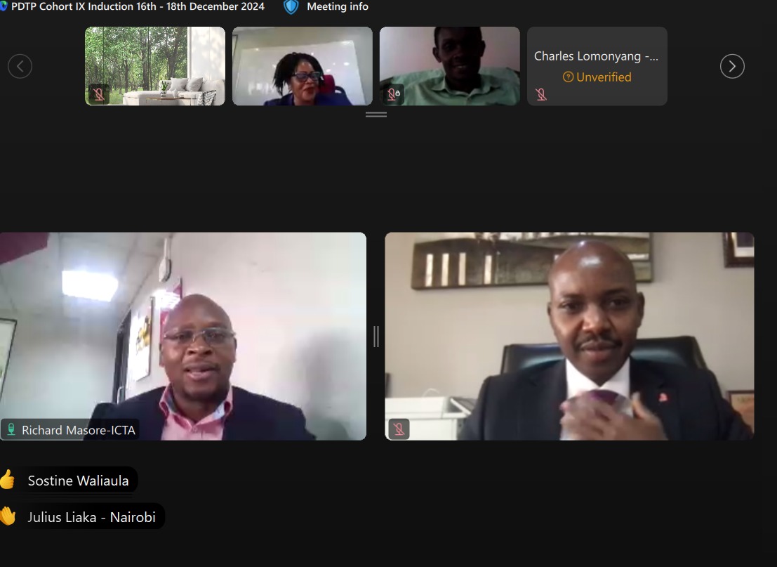 CalebXCode's tweet image. Currently attending the virtual Induction for Presidential Digitalent Program @DigiTalentKe by the @ICTAuthorityKE 

Big thanks for the authority for the internship opportunity.

#PDTPCohortIX