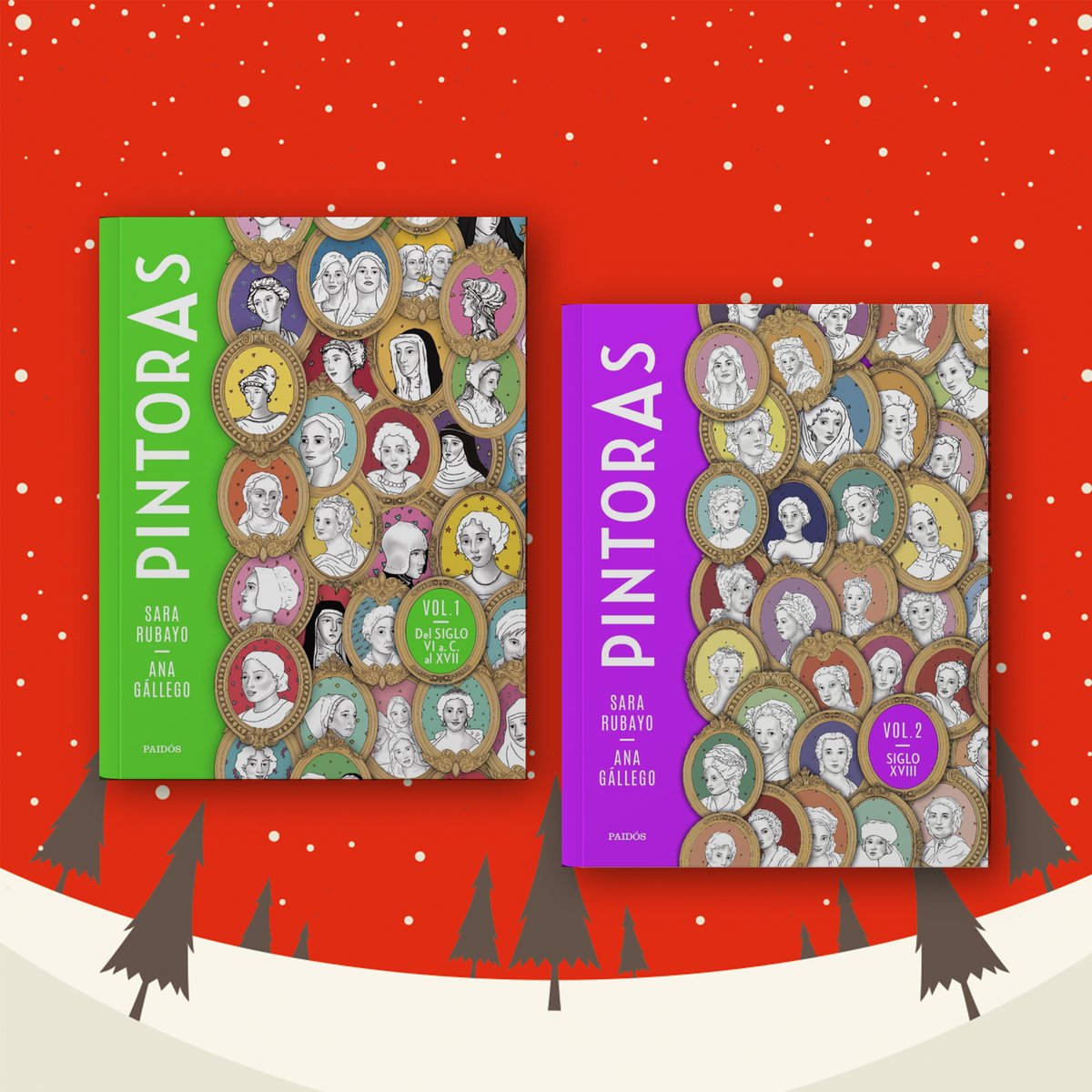 EdicionesPaidos's tweet photo. ¿Cuántas mujeres artistas del siglo VI al XVIII recuerdas? PINTORAS I y II de @sararubayo y Ana Gállego rinden homenaje a las olvidadas grandes pintoras de la historia. Regálalas estas fiestas y redescubre su legado. 🎨✨

https://t.co/4b7lBDDjQj https://t.co/UUY0nqsuiL