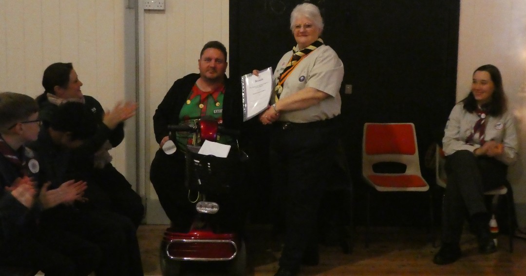 festive 🎄fun and surprises 🌟.
Chief Scout Gold&amp; Silver awards completed
End of term trips ice skating for 4th Worcester Park and 1st Wallington.
5 year service award to Izzy Lyons on ice. 2 YL Buckles, 30 year service, a Chief Scout commendation &amp; Award of Merit at Scouts Own.